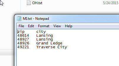 text file example